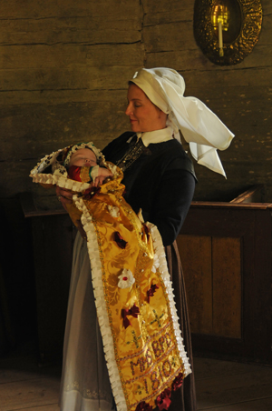<br> Dåp i Seglora Kyrka
